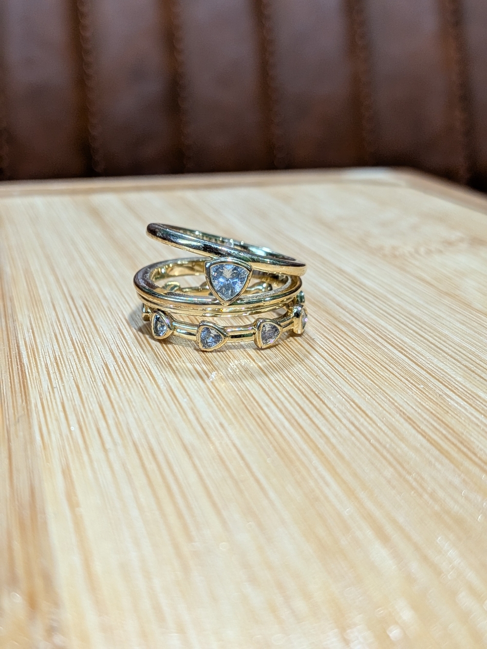 Kendra Scott: Arden Gold Ring Set - Size 9